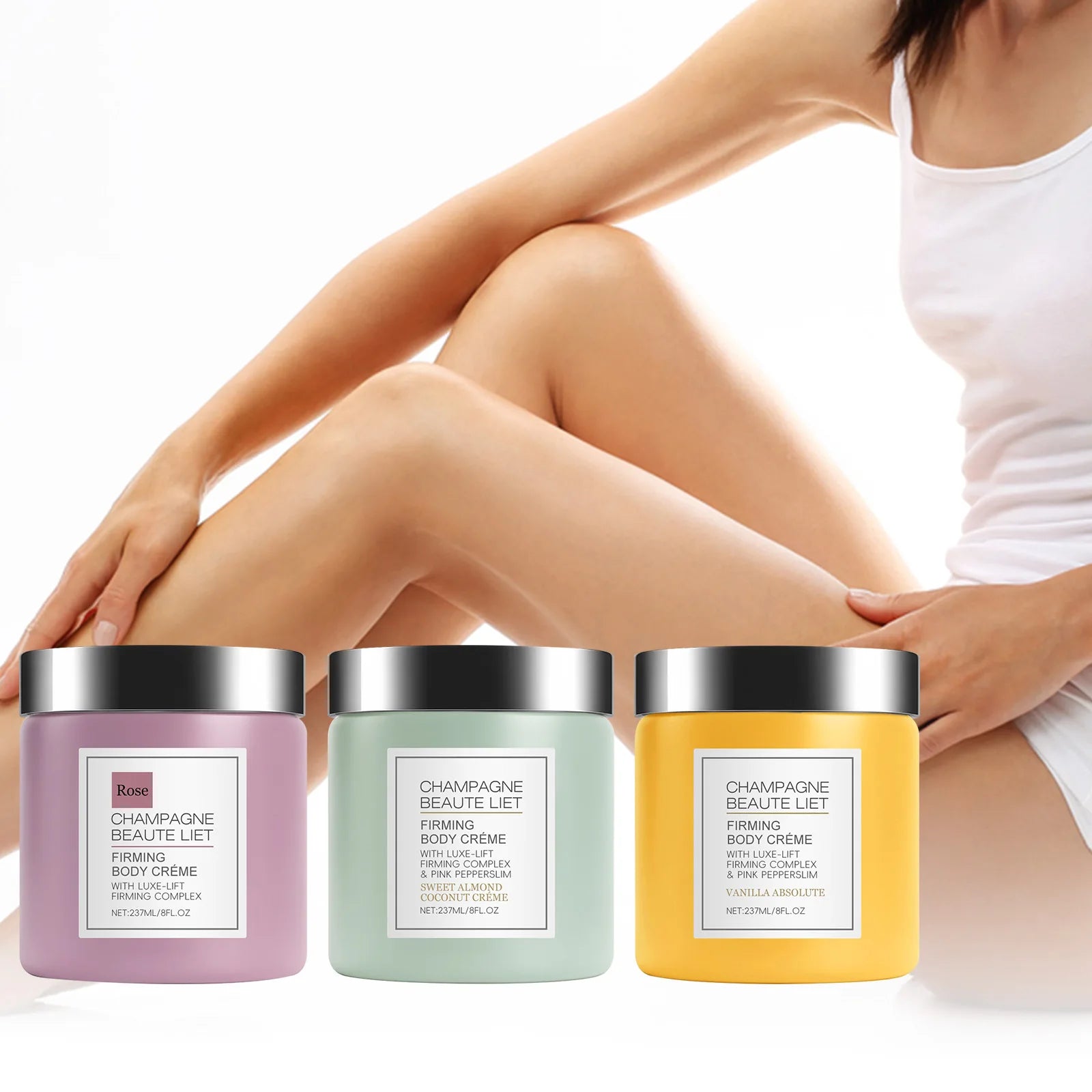 1PC Firming Body Cream Improve Sagging Skin Reduce Fine Lines Increase Elasticity Moisturizing Lifting Brighten Skin Care 237Ml